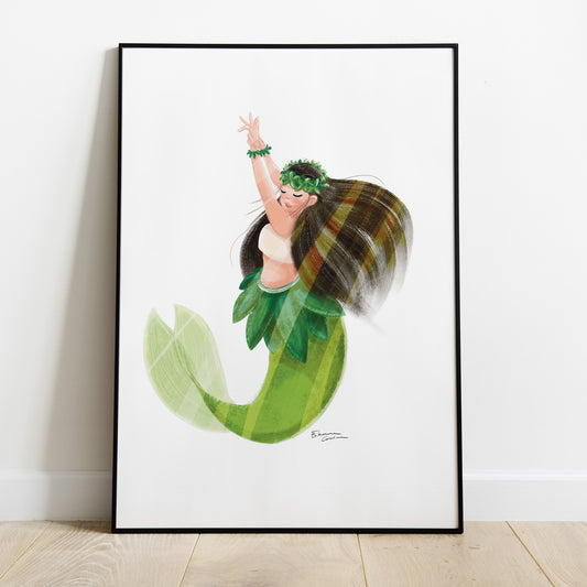 Poster Mermaid Hawaii