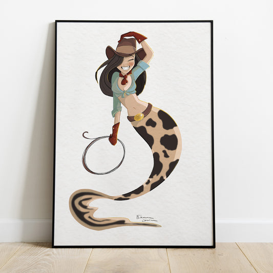 Poster CowGirl Mermaid