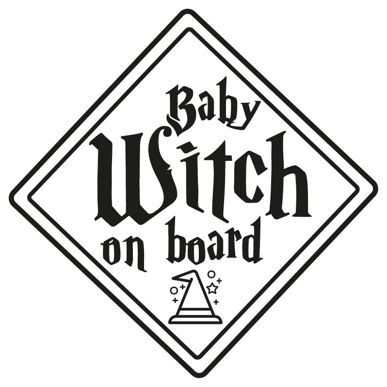 Adesivi Baby Wizard - Witch - Muggle