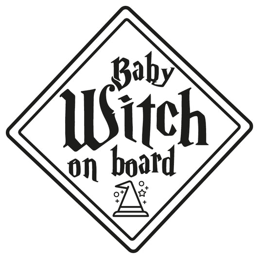 Adesivi Baby Wizard - Witch - Muggle