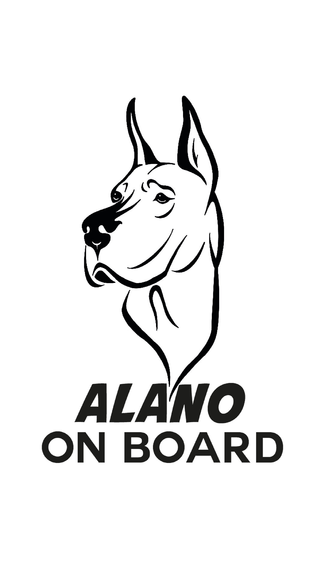Dog On Board A-D: adesivi prespaziati razze canine