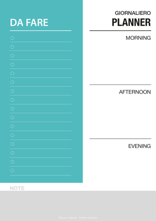 TO DO LIST GIORNALIERA #2